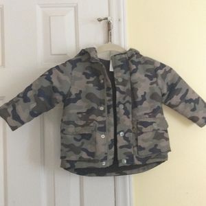 18 month Little Me camo fleece lined coat